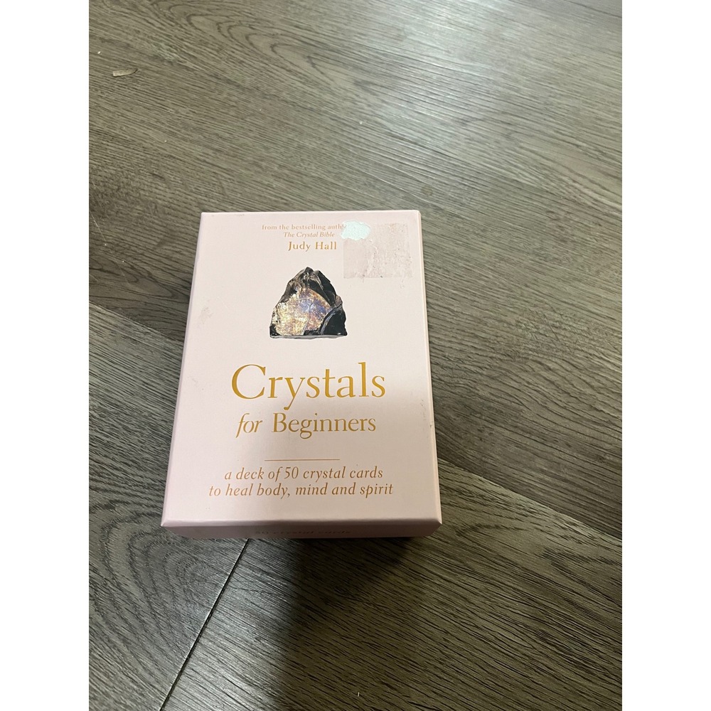 Crystals for Beginners Judy Hall 50‎ Crystal Card Deck Healing Body Mind Spirit